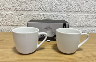 Ca. 18x Sabatier Coffee Cups 2 pack – Charme White